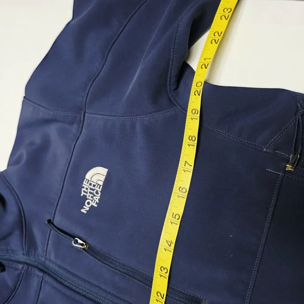The North Face TNF Apex Men's Softshell Jacket Navy Blue Full Zip Size Small